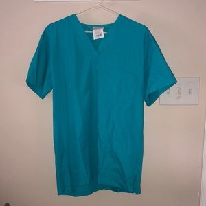 NEW Mens uniform advantage turquoise scrub top!